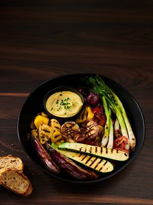 Grilled Vegetables with Garlic Aioli