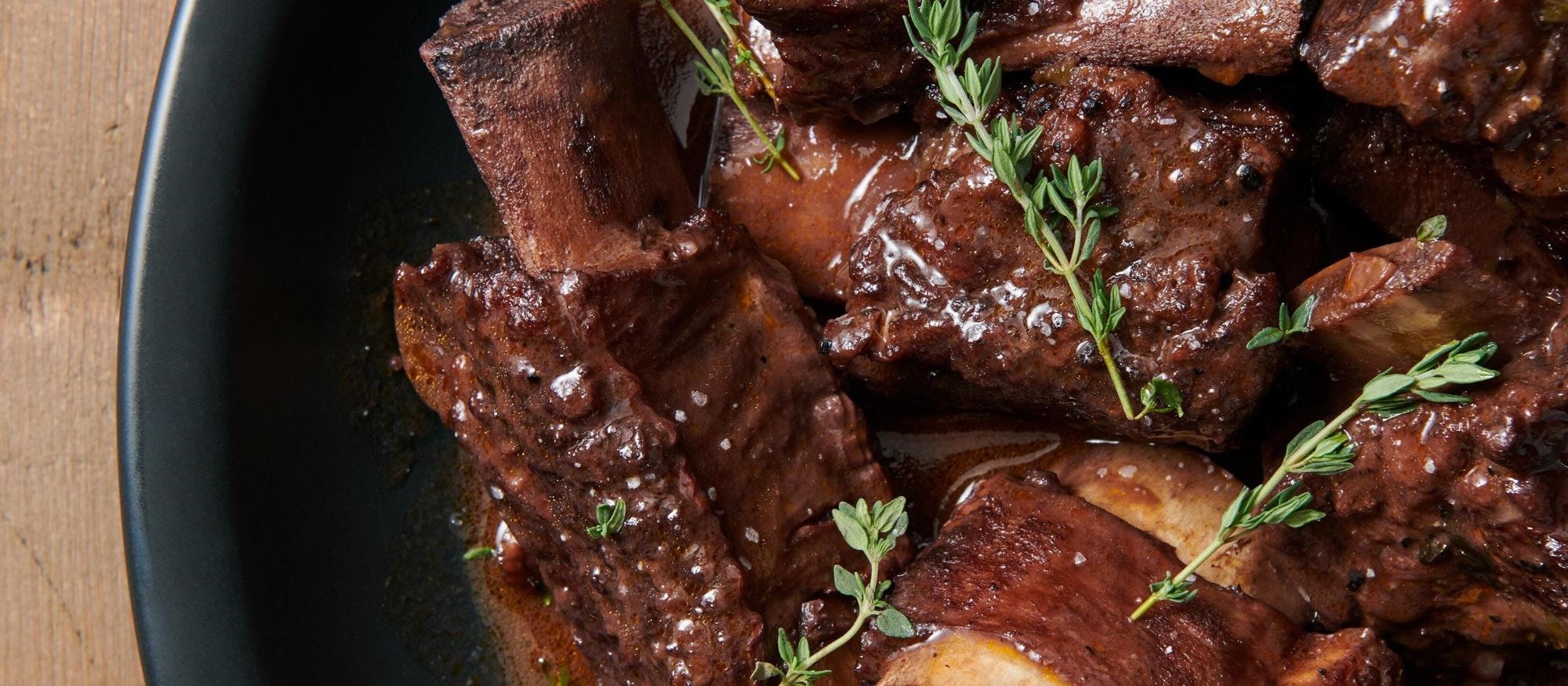 Easy and delicious Braised Short Ribs recipe using the Full Range Mode setting of your Wolf Oven