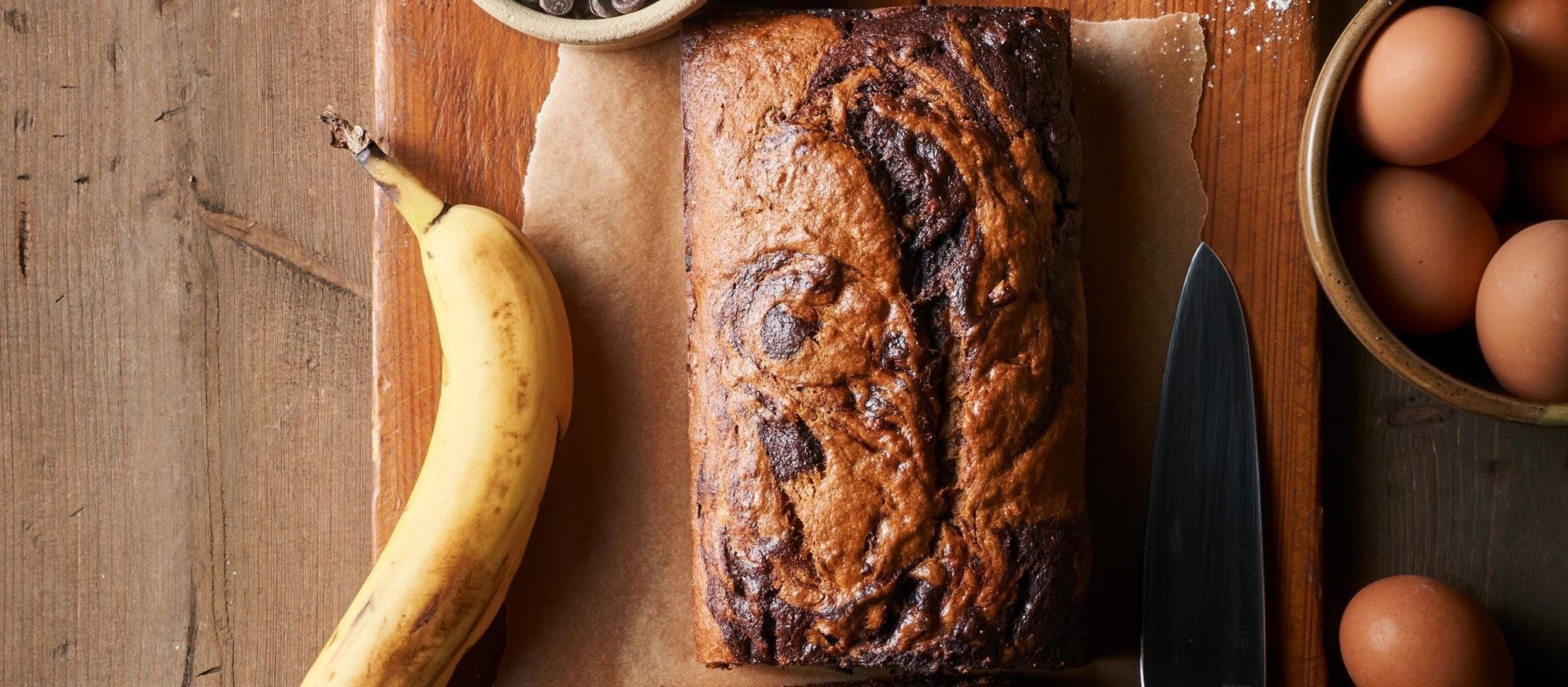 Easy and delicious Cinnamon Chocolate Chip Banana Bread recipe using the Bake Mode setting of your Wolf Oven
