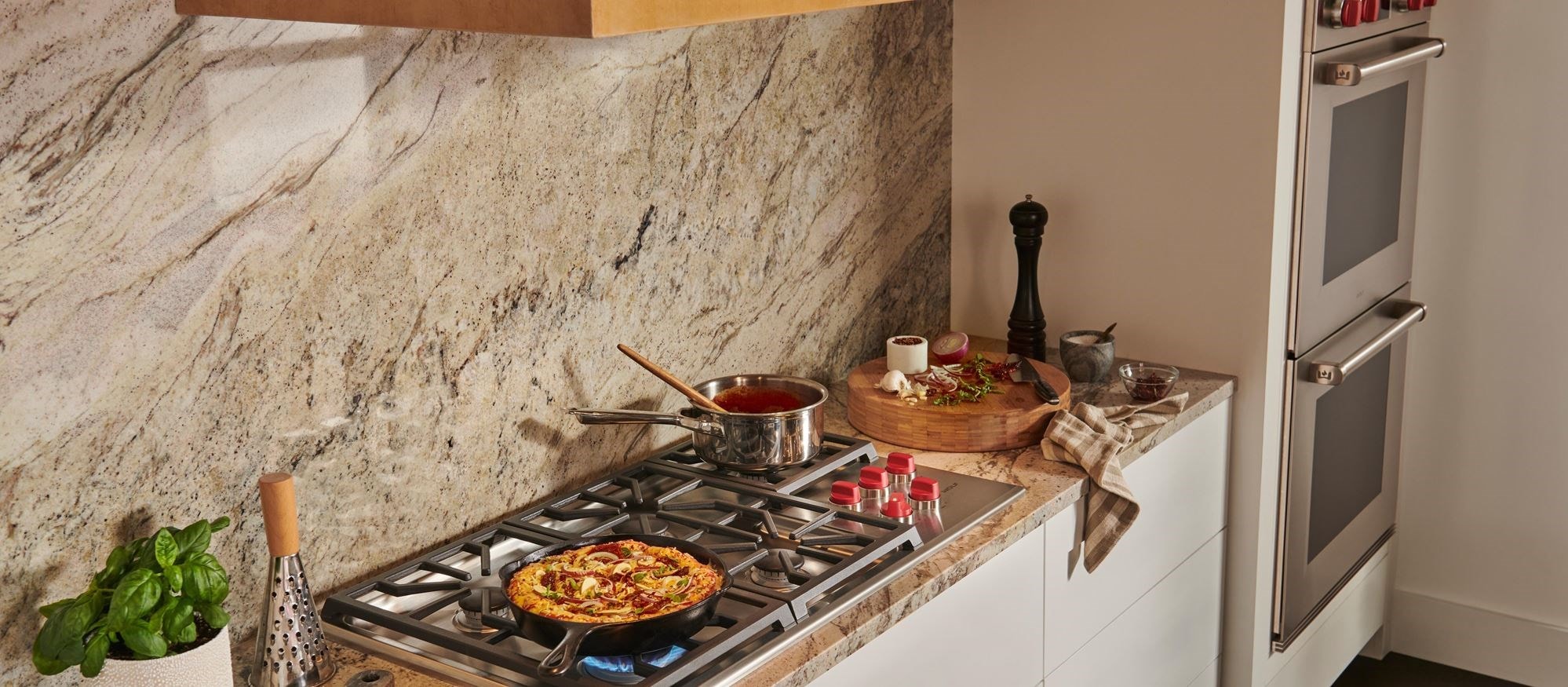 Wolf Cooktop and Wolf Gourmet Cookware