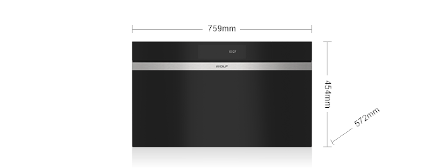 Wolf 76 cm M Series Contemporary Handleless Steam Oven