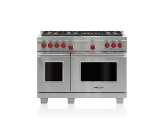 Wolf 122 cm Dual Fuel Range - 6 Burners and Infrared Chargrill ICBDF486C