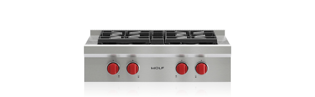 Wolf 76 cm Sealed Burner Rangetop - 4 Burners (ICBSRT304)