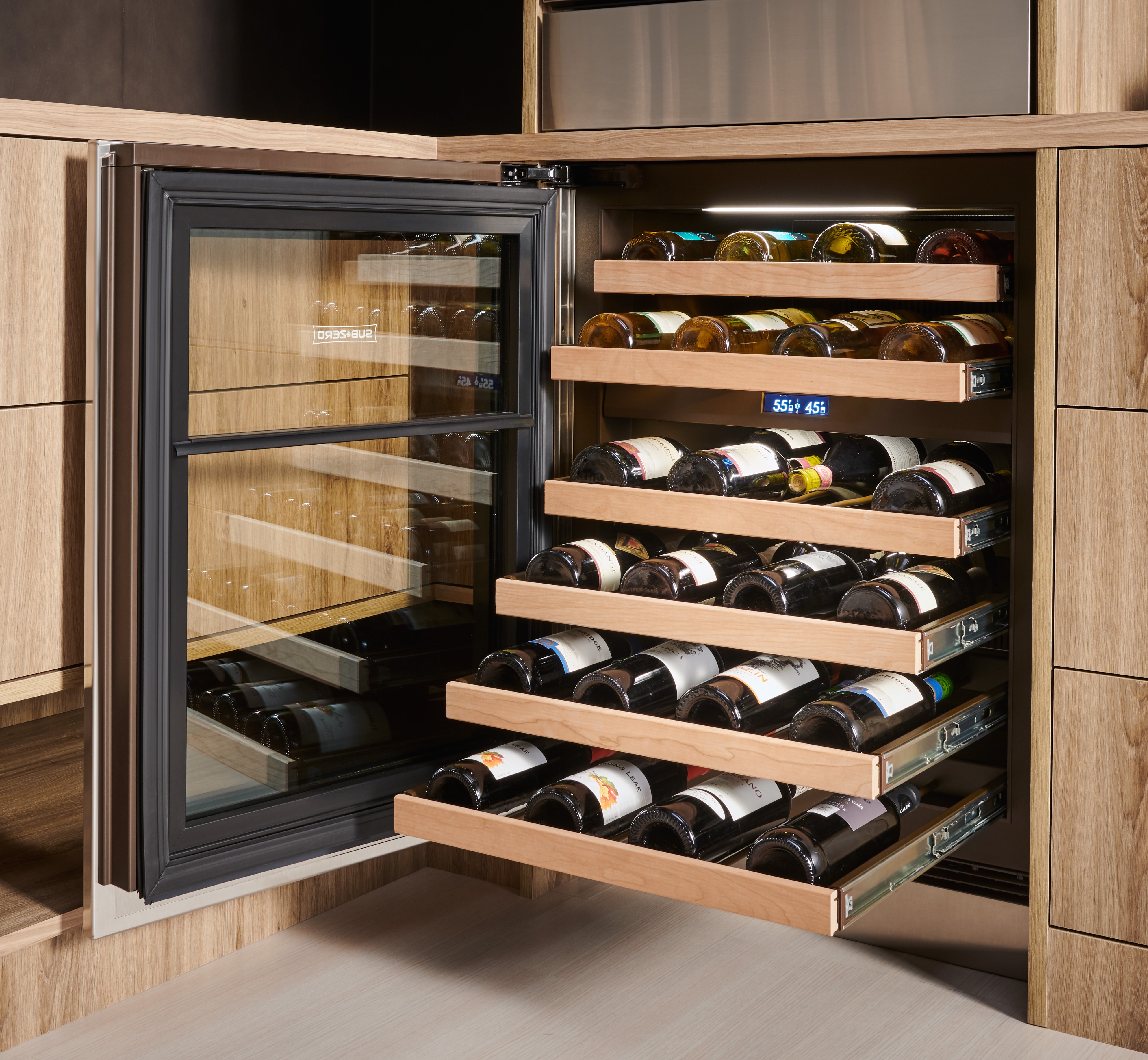 Wine rack under online countertop