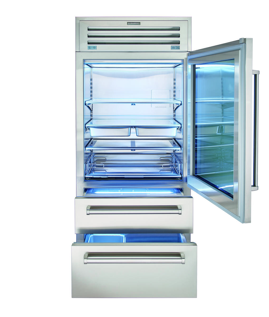 Sub-Zero 91 cm PRO Refrigerator/Freezer with Glass Door (ICBPRO3650G)