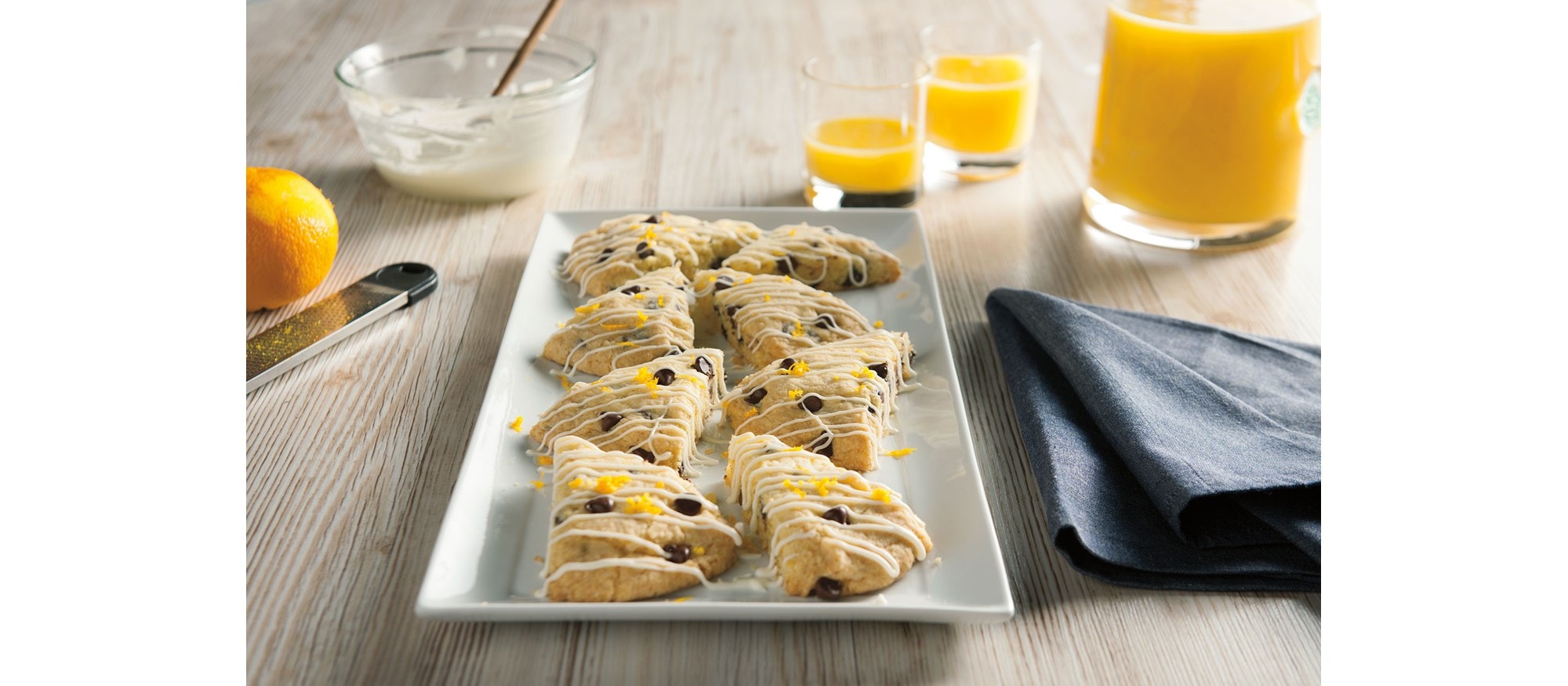 Dark Chocolate Orange Scones