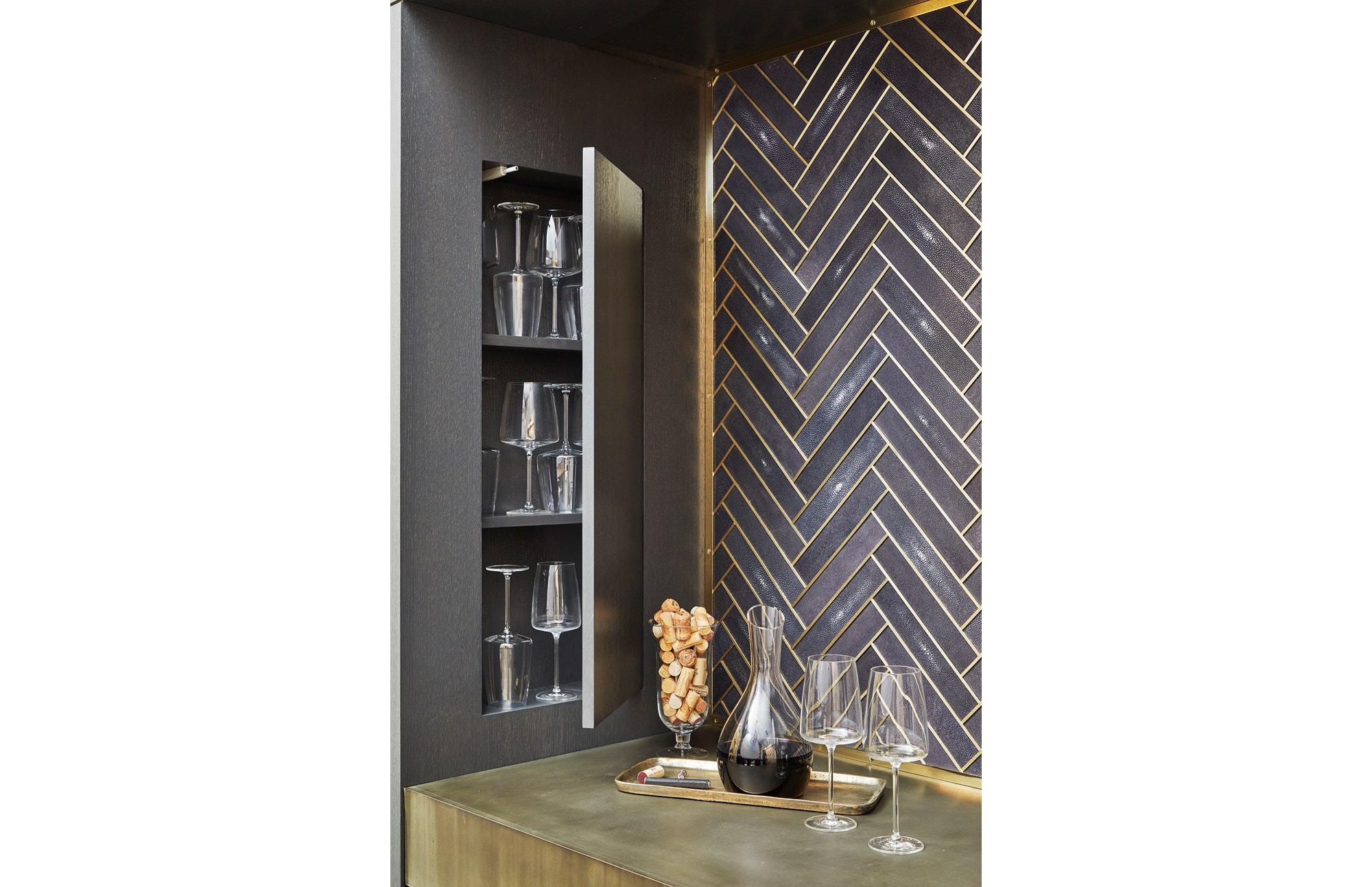 Penthouse Wine Room with a View by Steve Karp