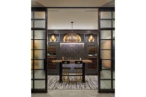 Penthouse Wine Room with a View by Steve Karp