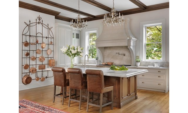 Wolf 60" Dual Fuel with Griddle in 1892 Estate by Thomas B. Wall.