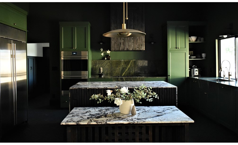 Sub-Zero, Wolf, and Cove KDC Finalist Into the Woods featuring BI-42S 42" Side-by-Side, MD24TE/S 24" Transitional Drawer Oven, CG365C/S 36" Contemporary Cooktop - 5 Burners and DO30TE/S/TH 30" Transitional Double Oven