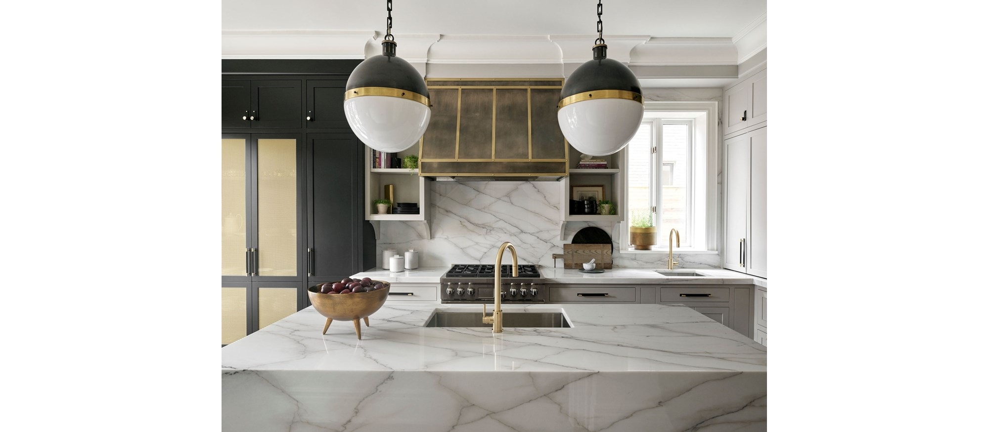 Sub-Zero, Wolf, and Cove KDC Finalist The Roxborough featuring IT-36CI 36" Over-and-Under Refrigerator/Freezer with Ice Maker and DF366 36" - 6 Burners