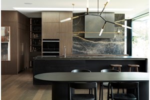 Sub-Zero, Wolf, and Cove 2019-2021 KDC Finalist Bay House featuring ICBIC-30FI 30" All Freezer Column with Ice Maker, ICBIC-36RID 30" All Refrigerator Column with Internal Dispenser, ICBCI304TF 30" Transitional Cooktop, ICBCSO30CM/B/TH 30" M Series Contemporary, ICBSO30CM/B 30" Contemporary Single Oven and ICBGM15TF/S 15" Transitional Grill