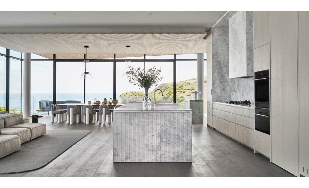 "Sub-Zero, Wolf, and Cove KDC Finalist Horizon Flinders featuring 700TCI 27"" Over-and-Under Refrigerator/Freezer with Ice Maker,  700TR 27"" All Refrigerator, 736TFI 36"" All Freezer with Ice Maker, ICBCSO24TE/S/TH 24"" E Series Transitional, ICBCSO30CM/B/TH 30"" M Series Contemporary and ICBSO30CM/B 30"" Contemporary Single Oven"