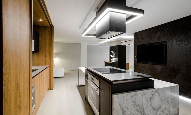 Wolf 30" E Series Transitional Single Wall Oven in Mecsay Condo by Sandra Diaz-Velasco.