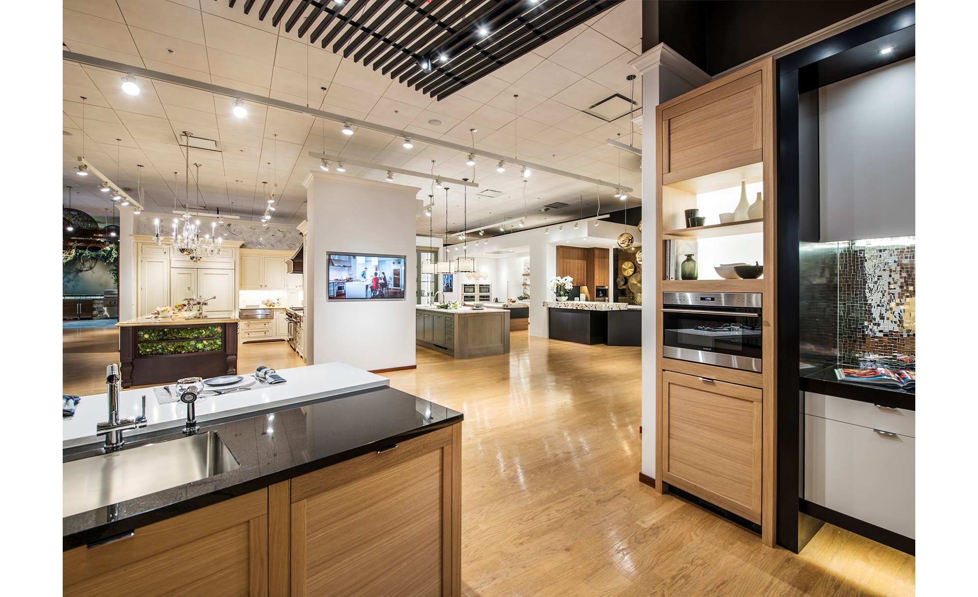 Not only will you see the widest variety of Sub-Zero, Wolf and Cove products in live kitchen settings, but you’ll see them displayed in a variety of applications and styles. 