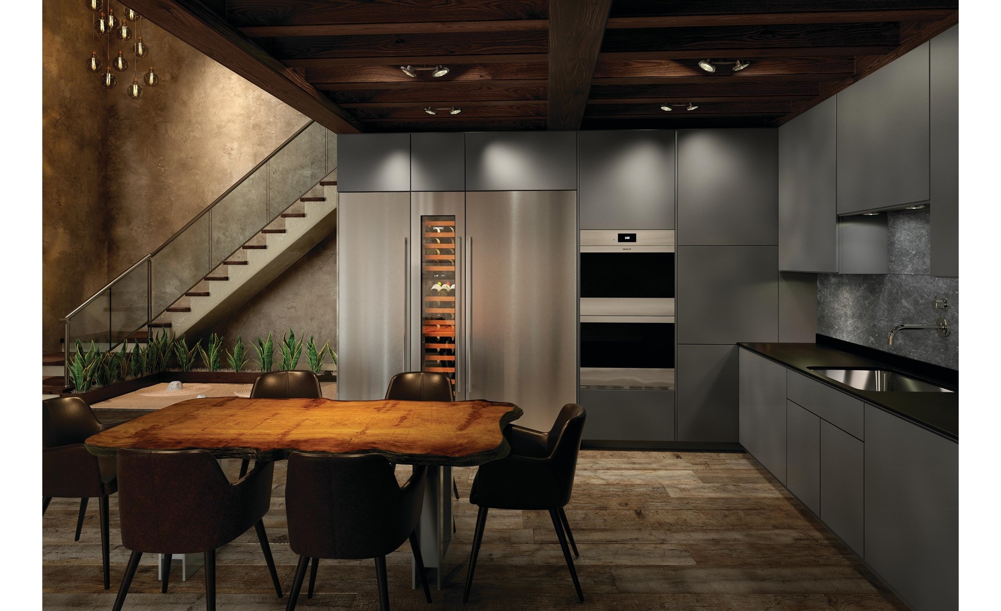 Sub-Zero 24" Designer Column Freezer with Ice Maker - Panel Ready (IC-24FI) 36" Designer Column Refrigerator with Internal Dispenser - Panel Ready (IC-36RID)