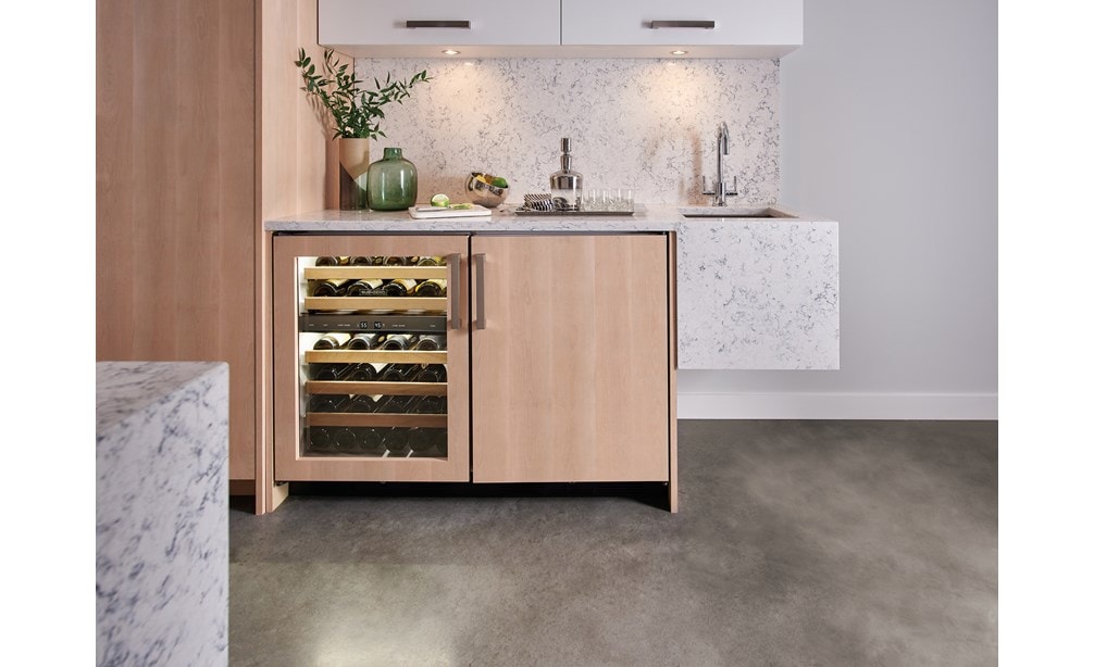 Sub-Zero 24" Undercounter Wine - Panel Ready (UW-24/O) shown in clean modern space.
