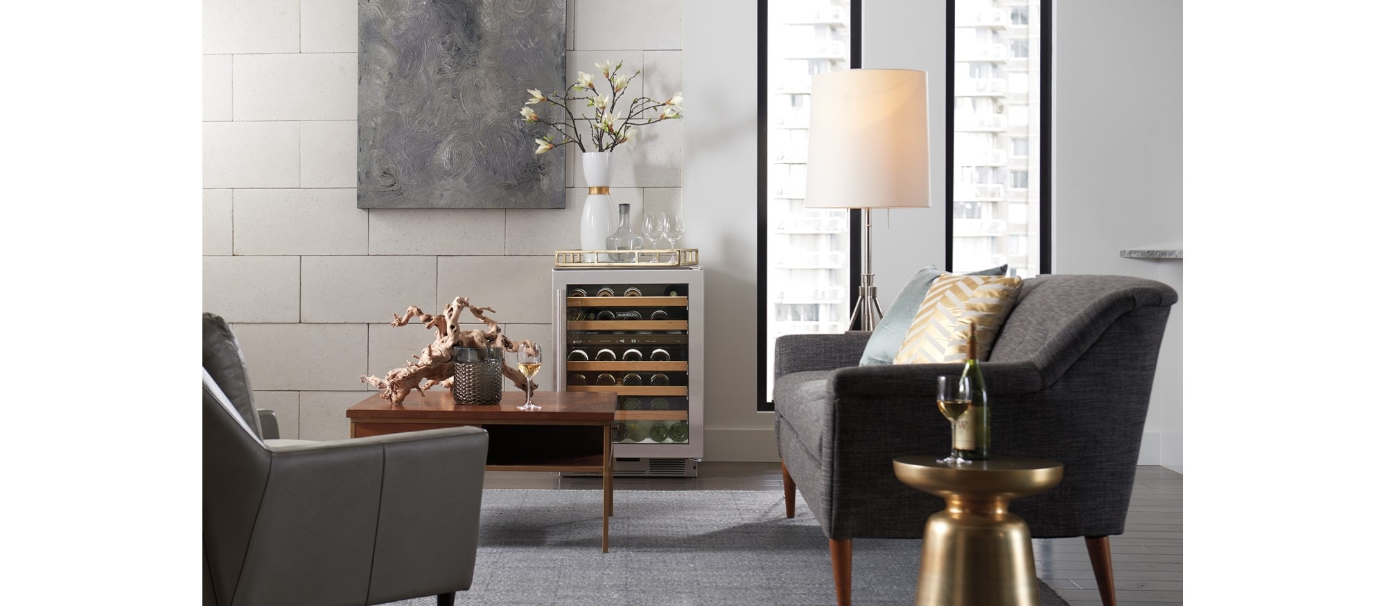 Sub-Zero 24" Freestanding Undercounter Wine (UW-24FS/S)  