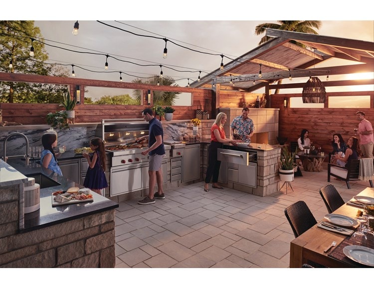 Outdoor party in progress