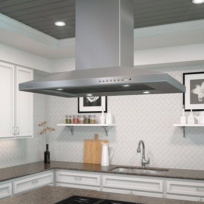 Wolf 42" Cooktop Island Hood - Stainless (VI42S)
