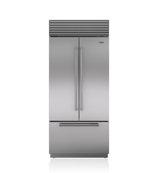 Sub-Zero 91 CM Classic French Door Refrigerator/Freezer with Internal Dispenser ICBBI-36UFDID/S