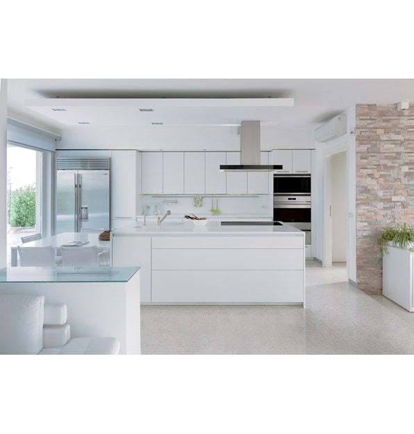 Sub-Zero 48" Classic Side by Side Refrigerator Freezer with Dispenser (BI-48SD/S) and Wolf 36" Contemporary Induction Cooktop (CI365C/B)