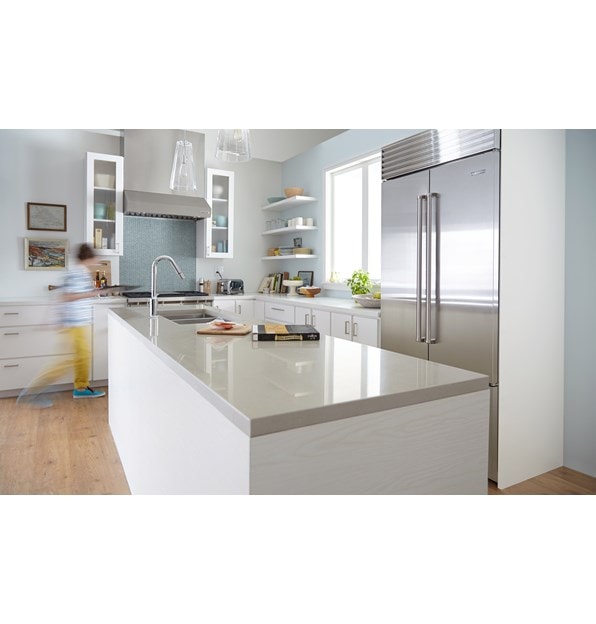 Sub-Zero 36" Classic French Door Refrigerator Freezer (BI-36UFDID/S/PH) with Wolf 36" Pro Wall Hood - 24" Depth (PW362418