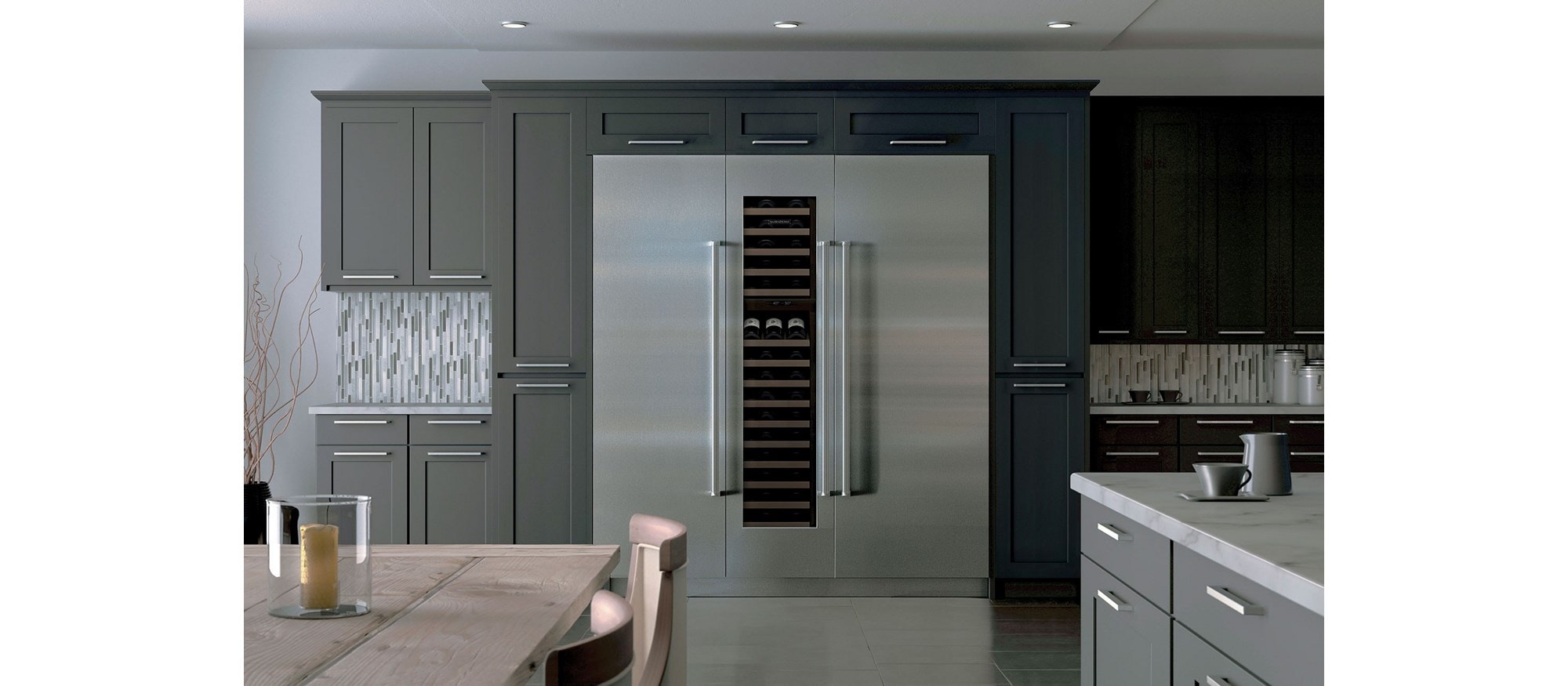 Sub-Zero Refrigerators 24" Designer Column Freezer - Ice Maker - Panel Ready (IC-24FI) Sub-Zero Refrigerators 18" Designer Wine Storage - Panel Ready (IW-18) Sub-Zero Refrigerators 30" Designer Column Refrigerator with Internal Dispenser - Panel Ready (IC-30RID)