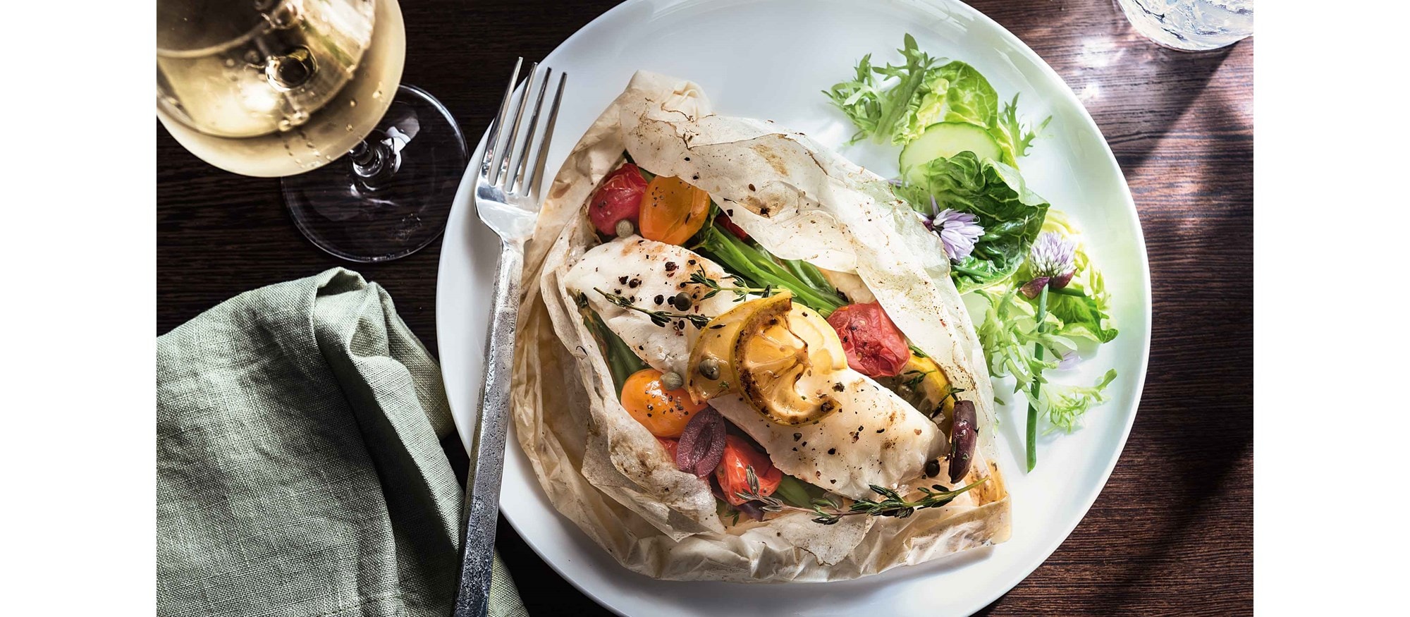 convection steam oven fish en papillote recipe