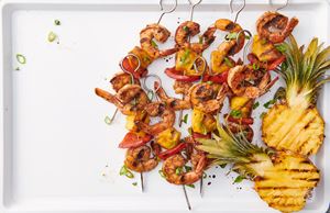 Jamaican Jerk Shrimp Kebabs