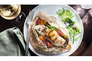 Fish en Papillote recipe using the Wolf E Series Oven