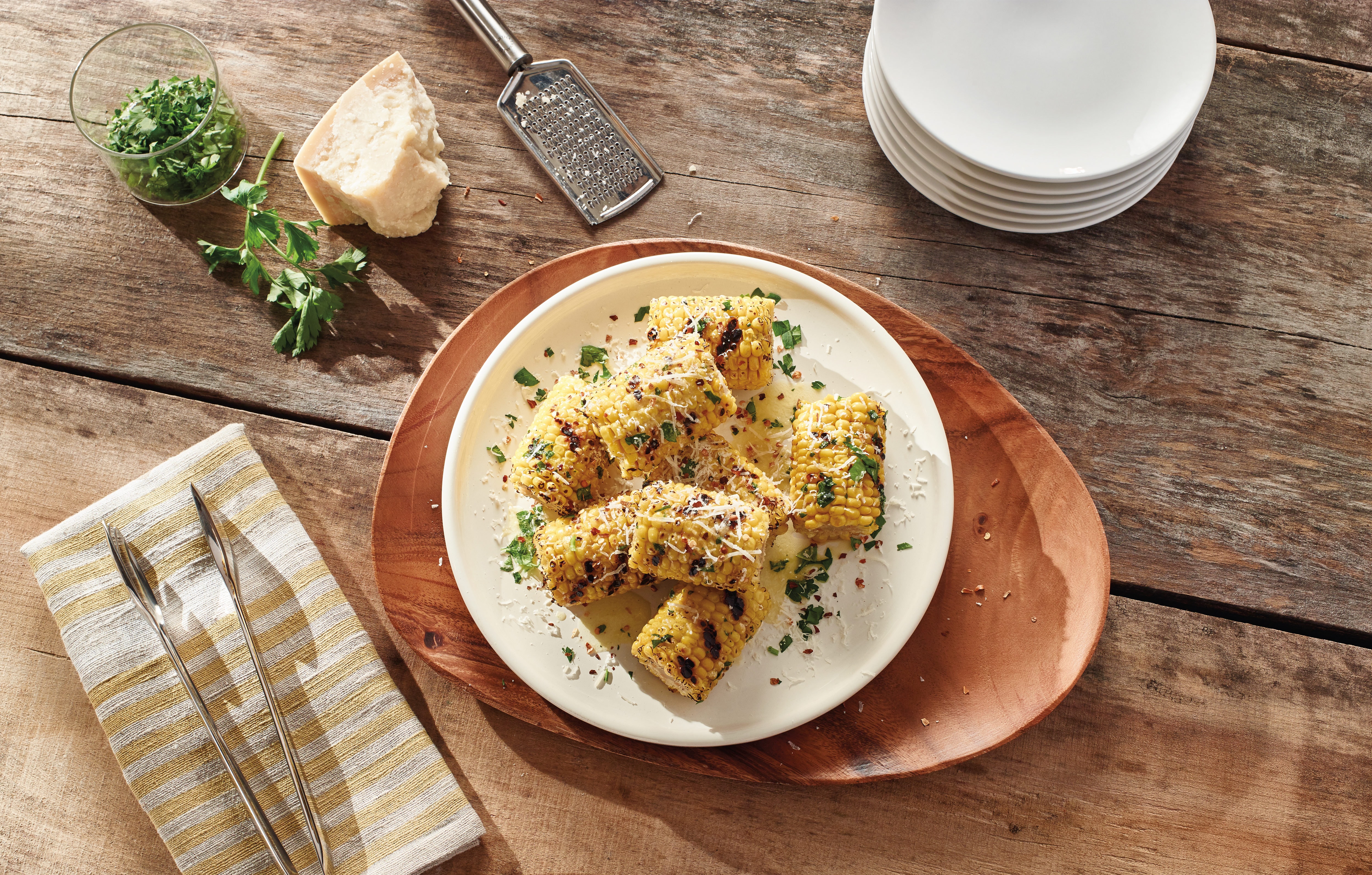 Roasted Corn with Blue Cheese Butter