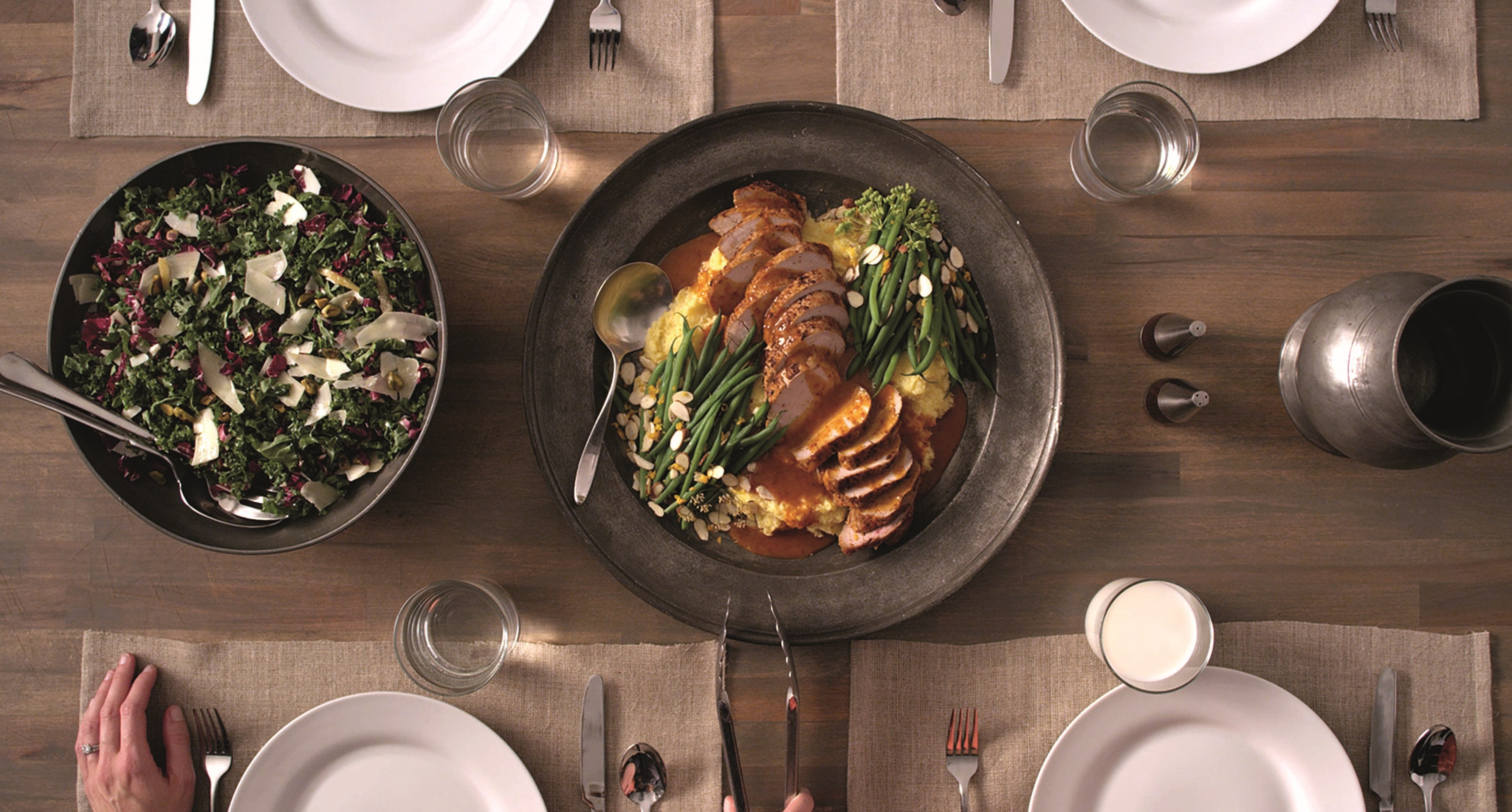 PorkwithPolentaandGreenBeans