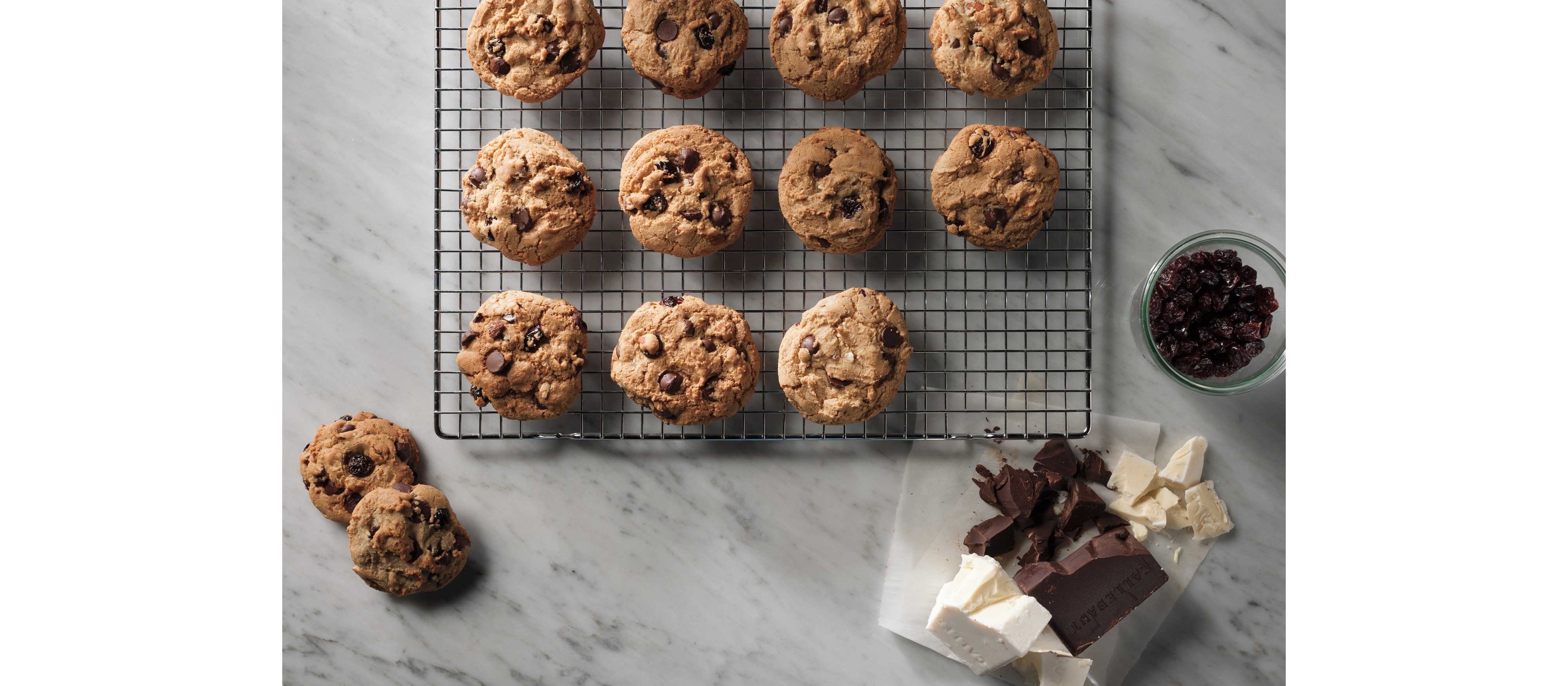 White Chocolate Cherry Almond Cookies