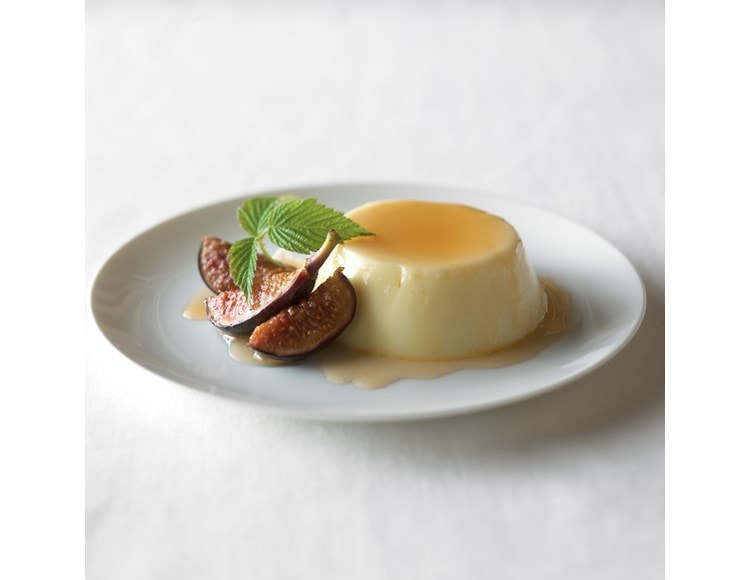 Flan with Fruit