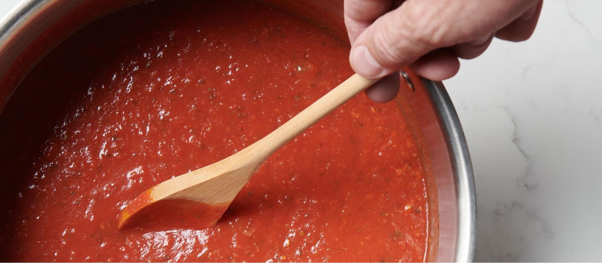 Easy and delicious Pomodoro Sauce  recipe using the Simmer Mode setting of your Wolf Oven
