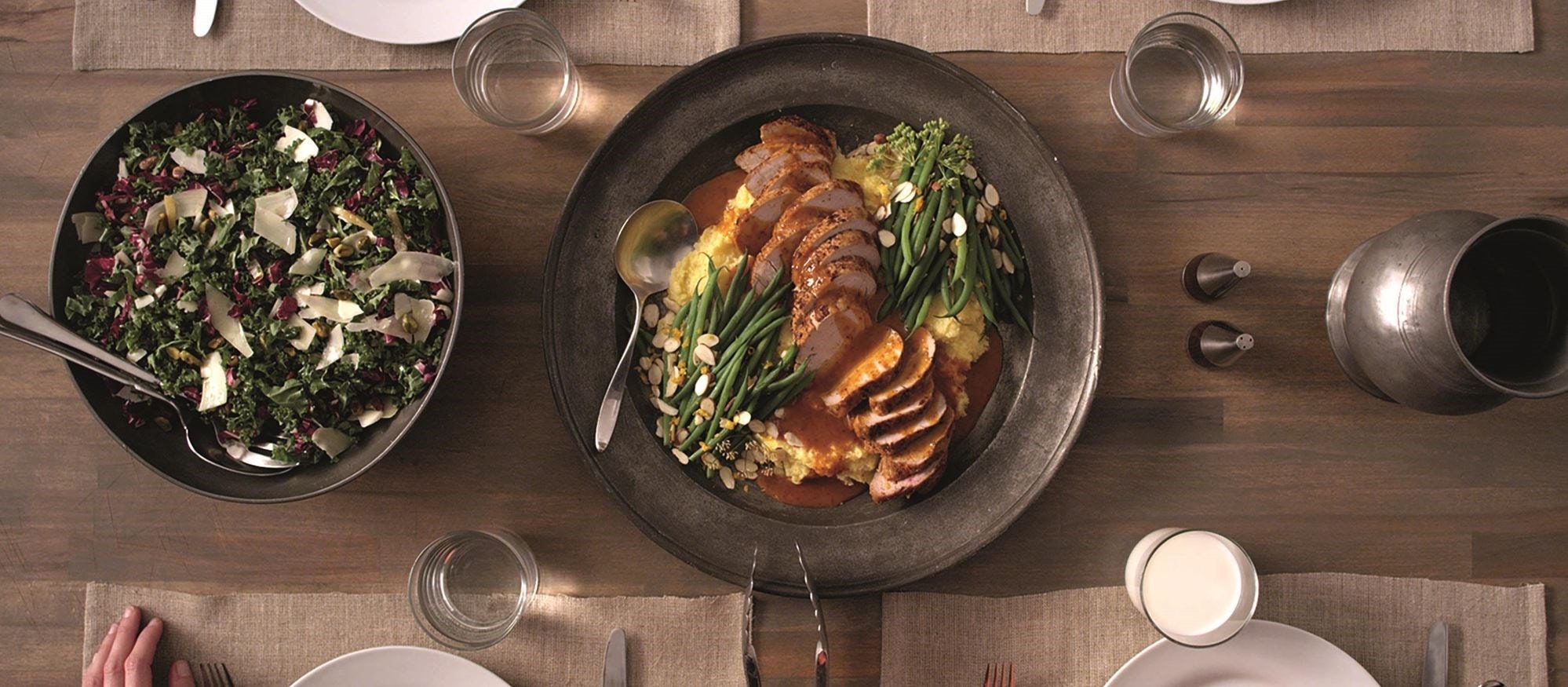 PorkwithPolentaandGreenBeans