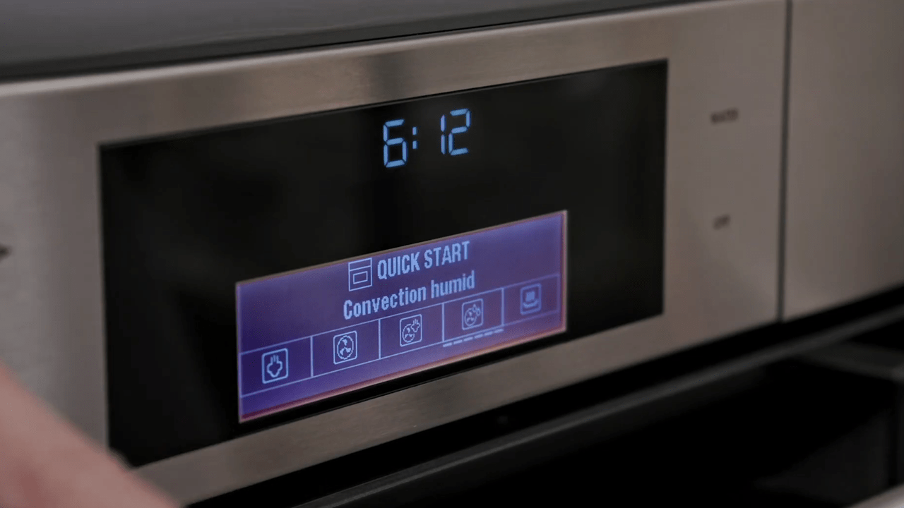 Wolf Convection Steam Oven touch controls - Convection Humid Mode