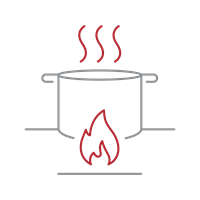 High-output 22,000 BTU burner
