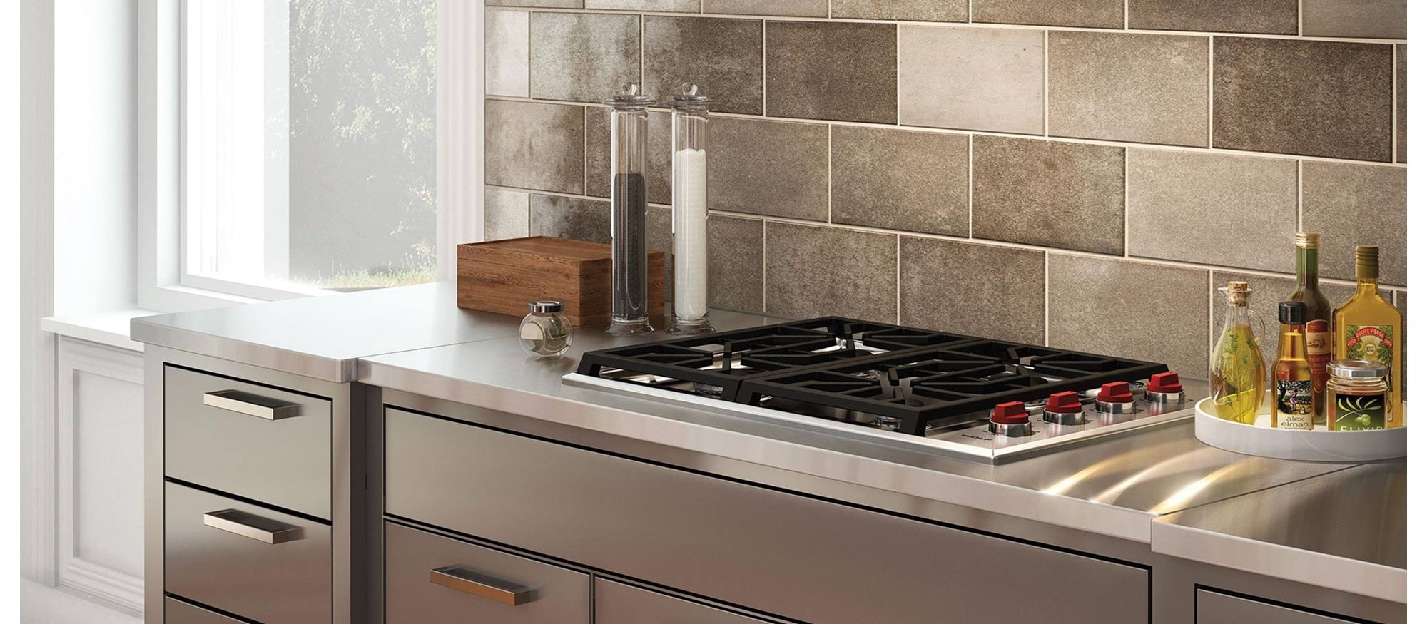 76 cm Professional Gas Cooktop - 4 Burners