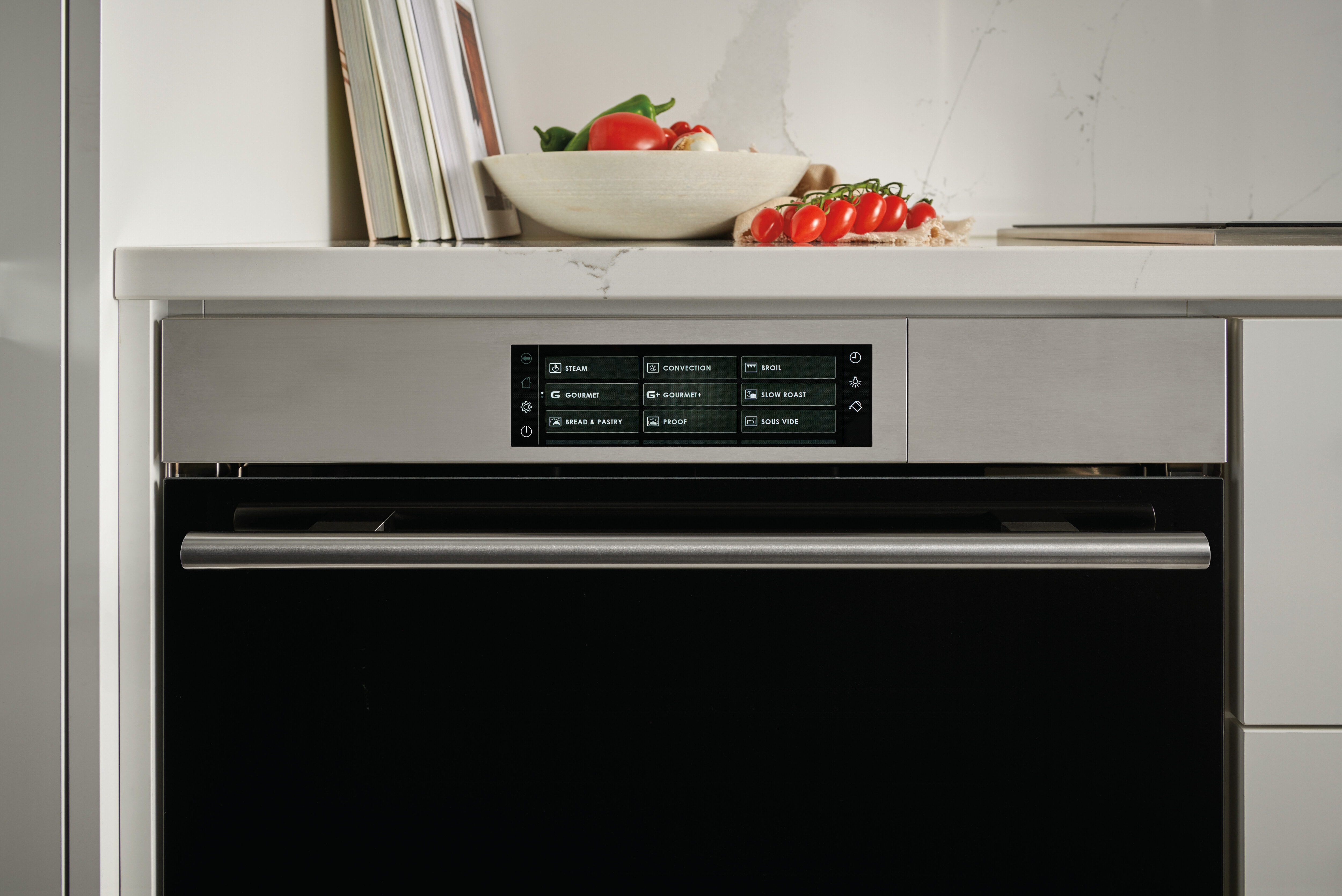Wolf Convection Steam Oven shown with sleek 8/