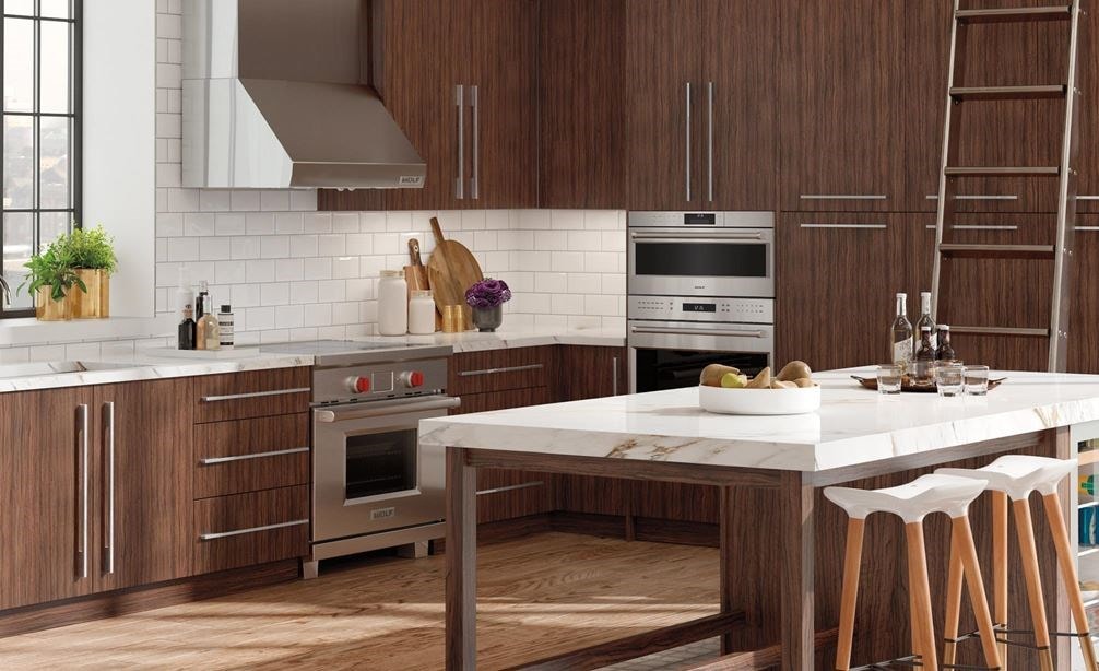 Wolf 30" E Series Professional Convection Steam Oven (CSO30PE/S/PH) with Sub-Zero 48" Classic Side by Side Refrigerator (BI-48SD/S)