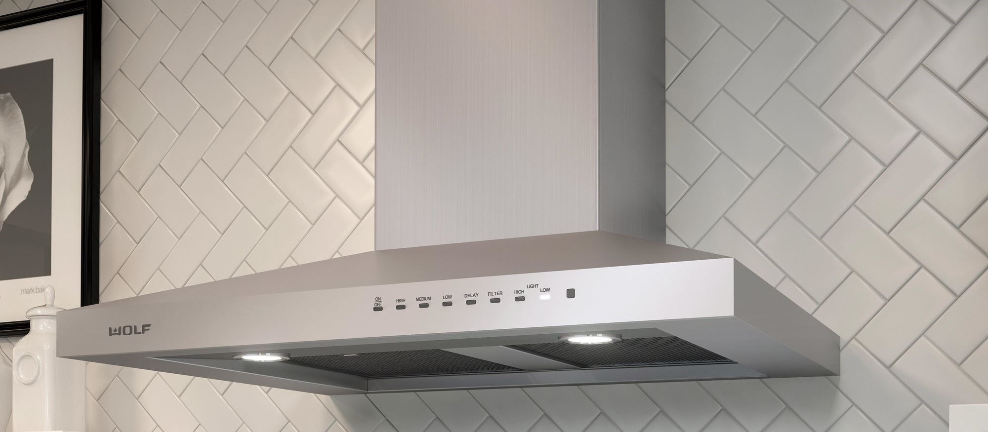 Wolf 30" Cooktop Wall Hood - Stainless (VW30S)