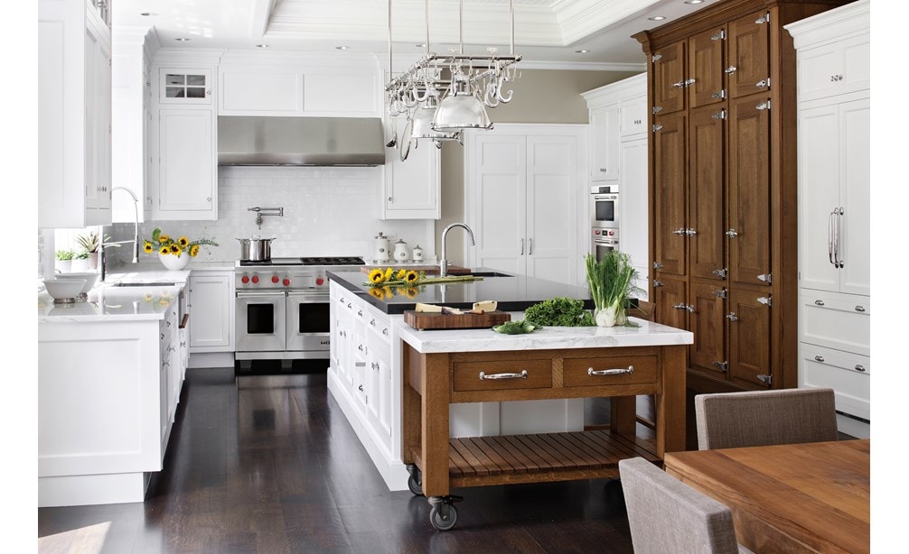 The Wolf 48" Dual Fuel Range 6 Burner Infrared Griddle (DF486G) with 30" M Series Professional Convection Steam Oven (CSO30PM/S/PH)