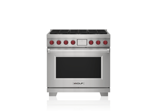 Wolf 91 cm Dual Fuel Range - 6 Burners ICBDF36650/S/P