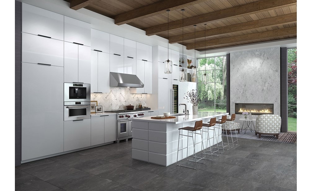 Wolf 48" Dual Fuel Range 4 Burner Infrared Charbroiler Griddle (DF484CG) with 30" M Series Professional Convection Steam Oven (CSO30PM/S/PH)