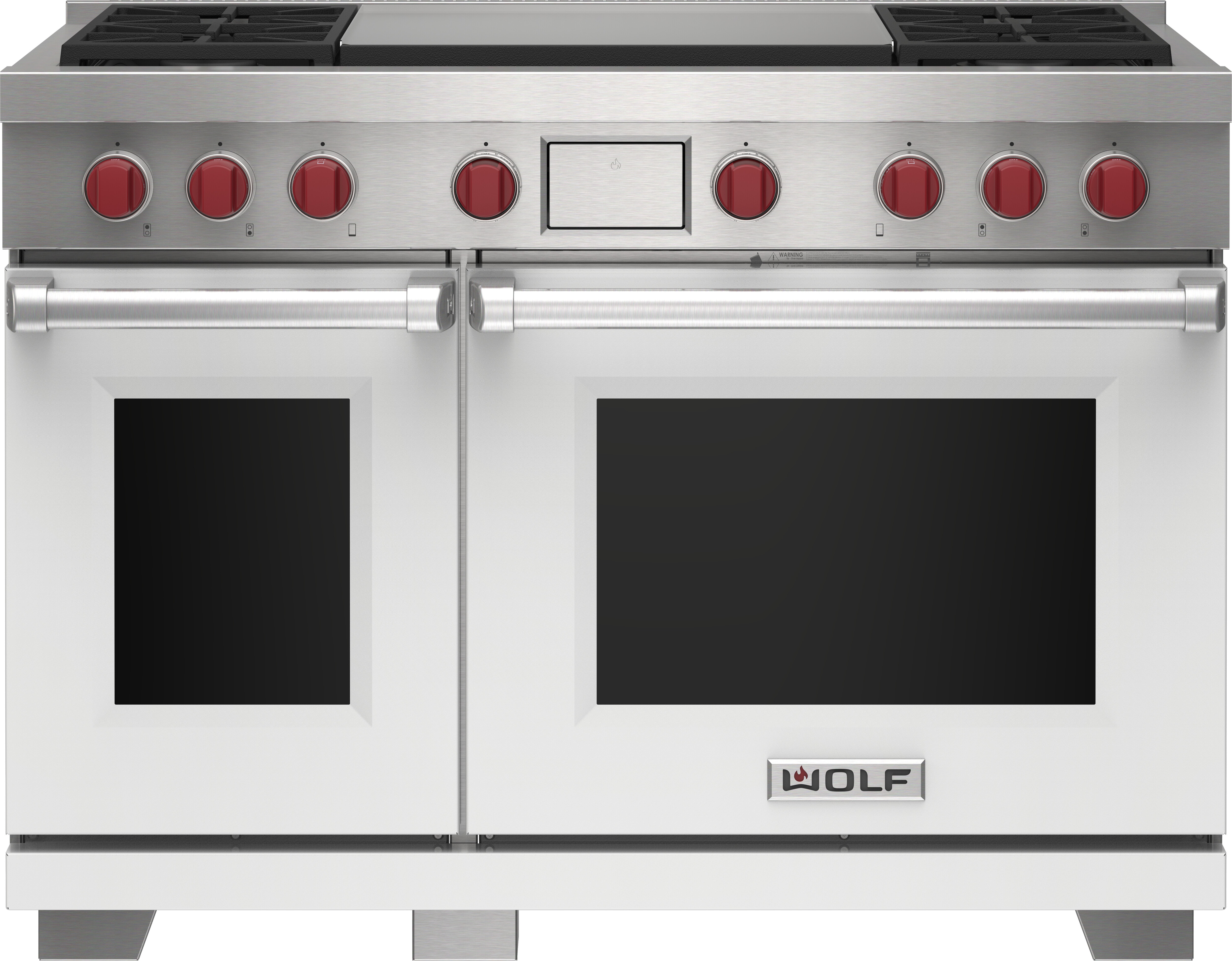 Wolf 122 cm Dual Fuel Range 4 Burner Infrared Dual Teppanyaki