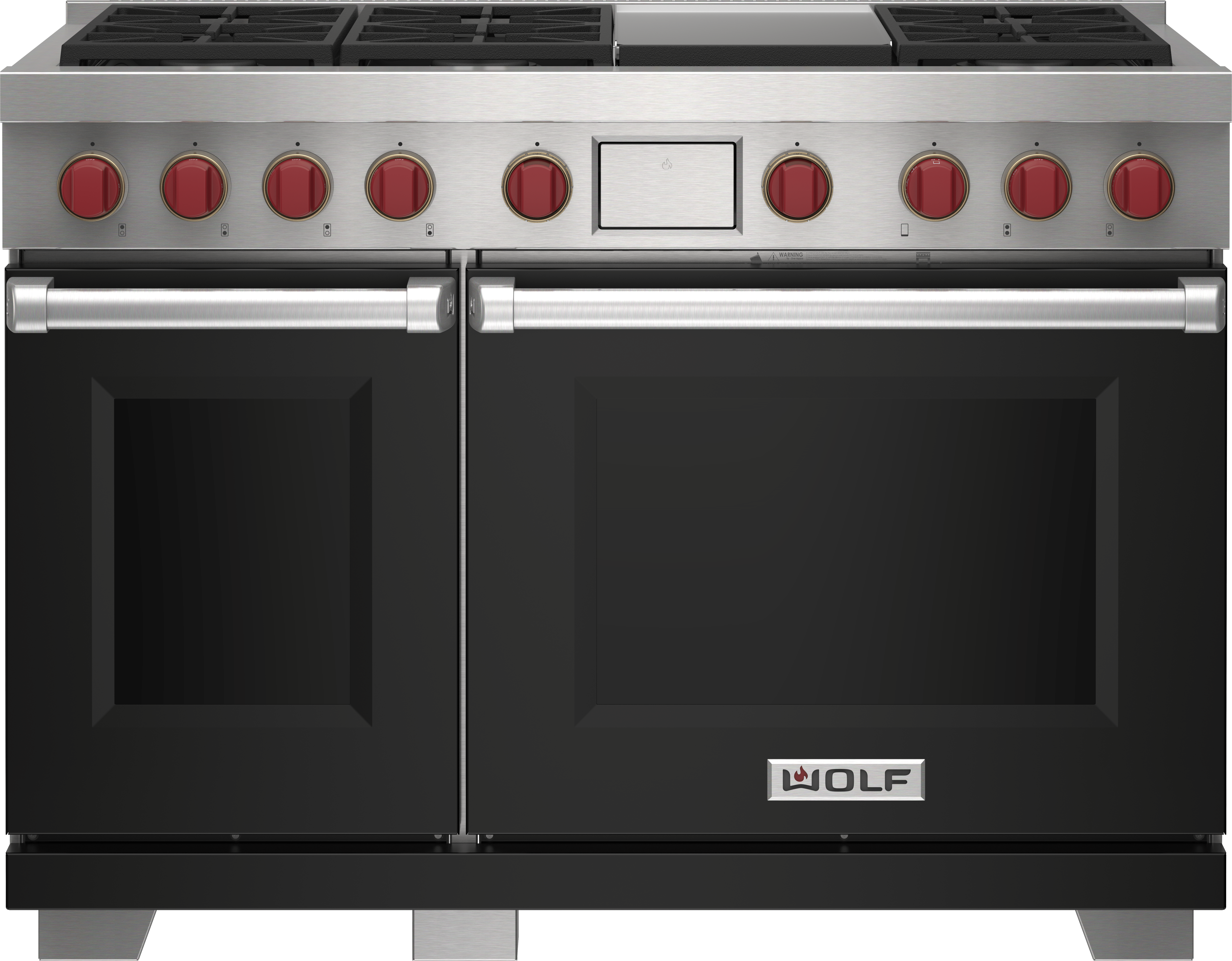 Wolf 122 cm Dual Fuel Range 6 Burner Infrared Teppanyaki