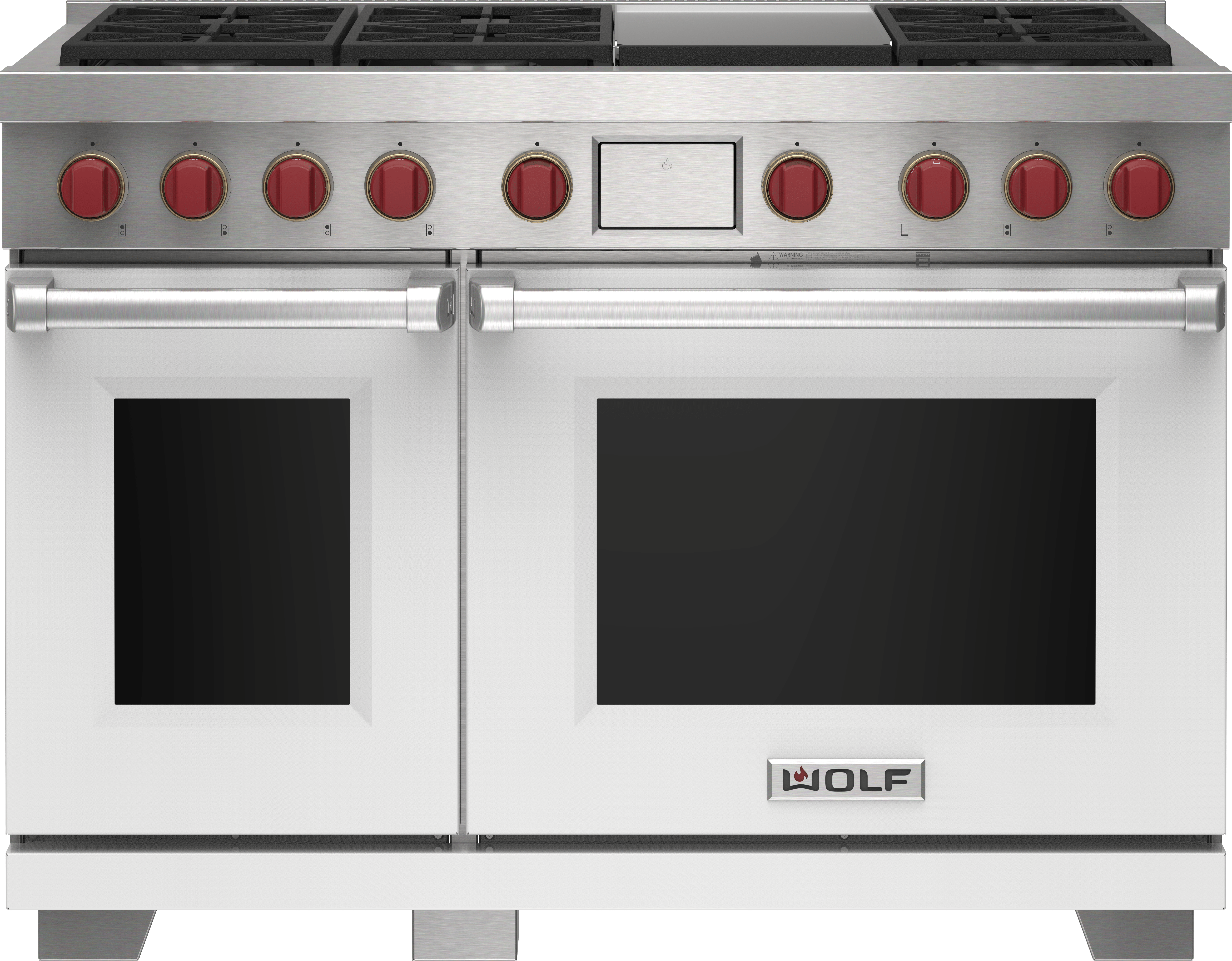 Wolf 122 cm Dual Fuel Range 6 Burner Infrared Teppanyaki