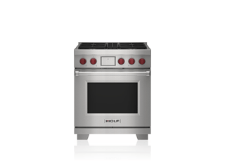 Wolf 76 cm Dual Fuel Range - 4 Burners ICBDF30450/S/P